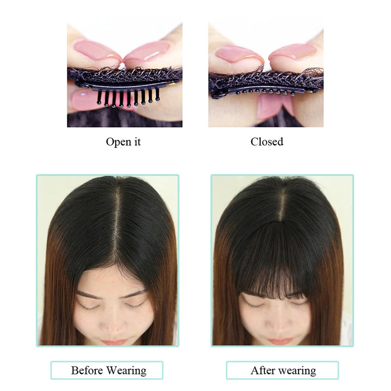 🎉 Synthetic Air Bangs Styling Hair Clips™ (Up To 60% Discount)